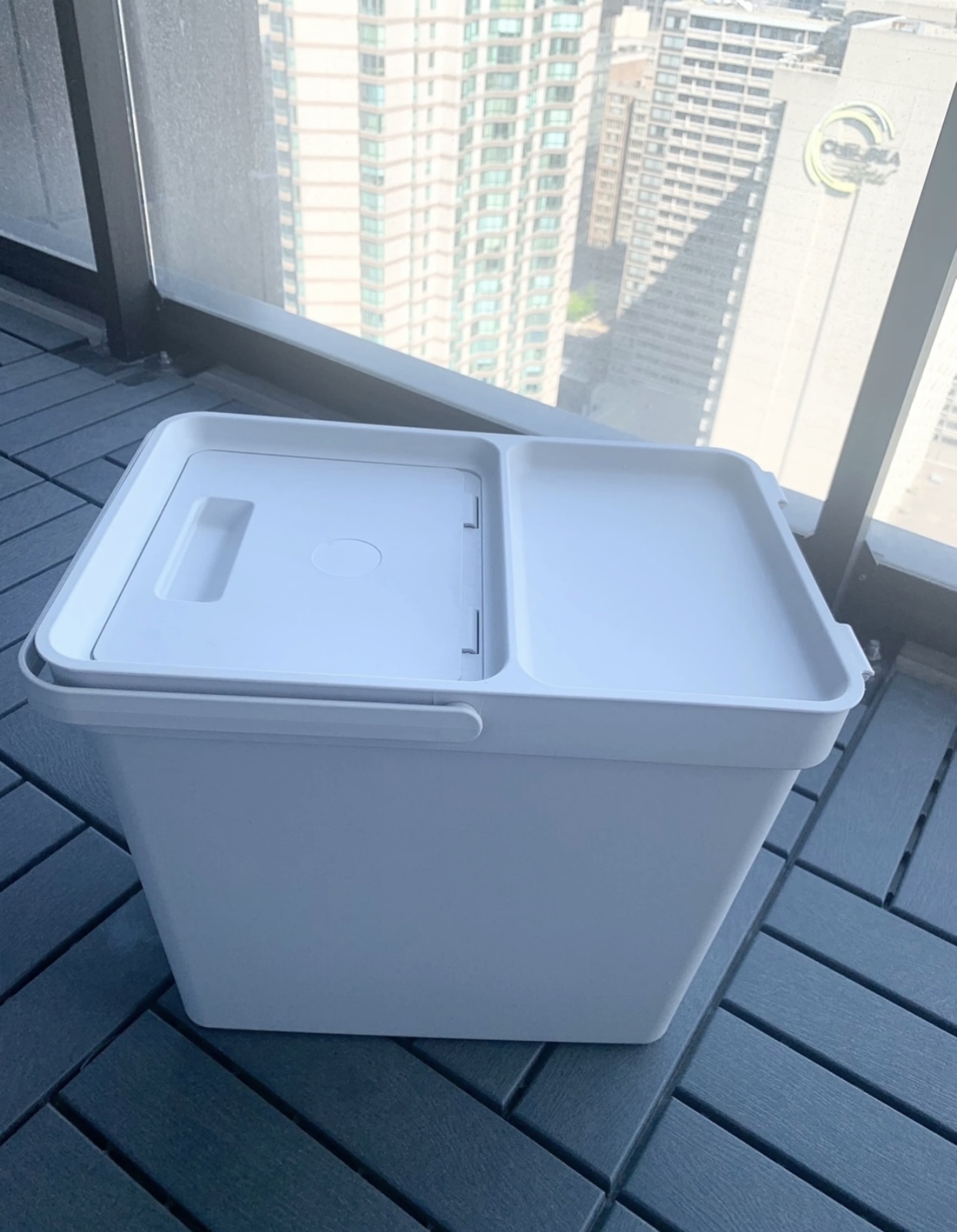 Ikea light gray bin