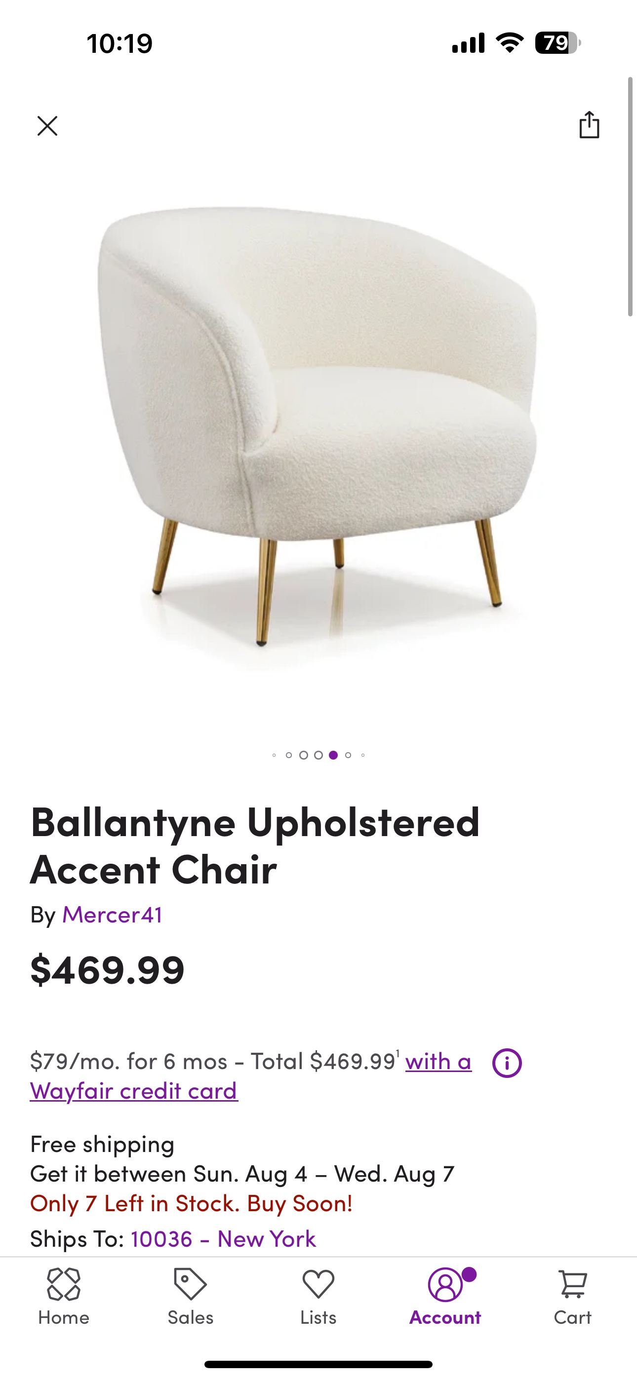 Ballantyne upholstered accent chair - photo 3