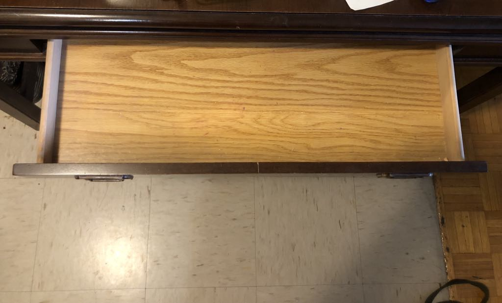 Wooden hall/sofa table & mirror set - photo 4