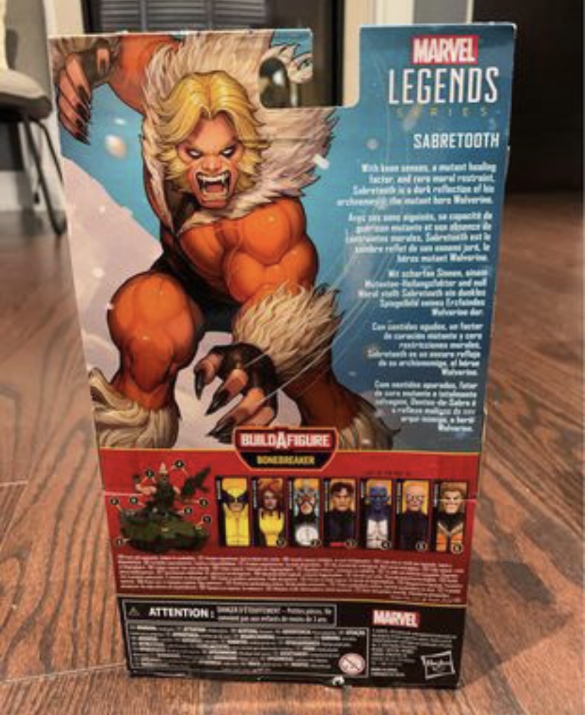 Hasbro Marvel Legends Bonebreaker BAF X-Men Sabertoothtt Action image indicator(2)