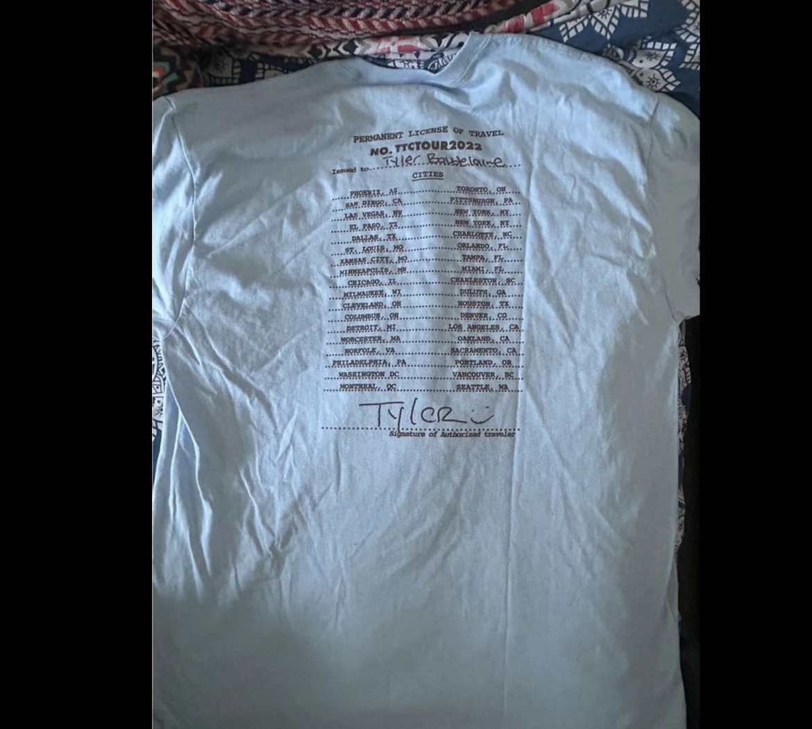 Tyler the creator call me if you get lost tour shirt - photo 3