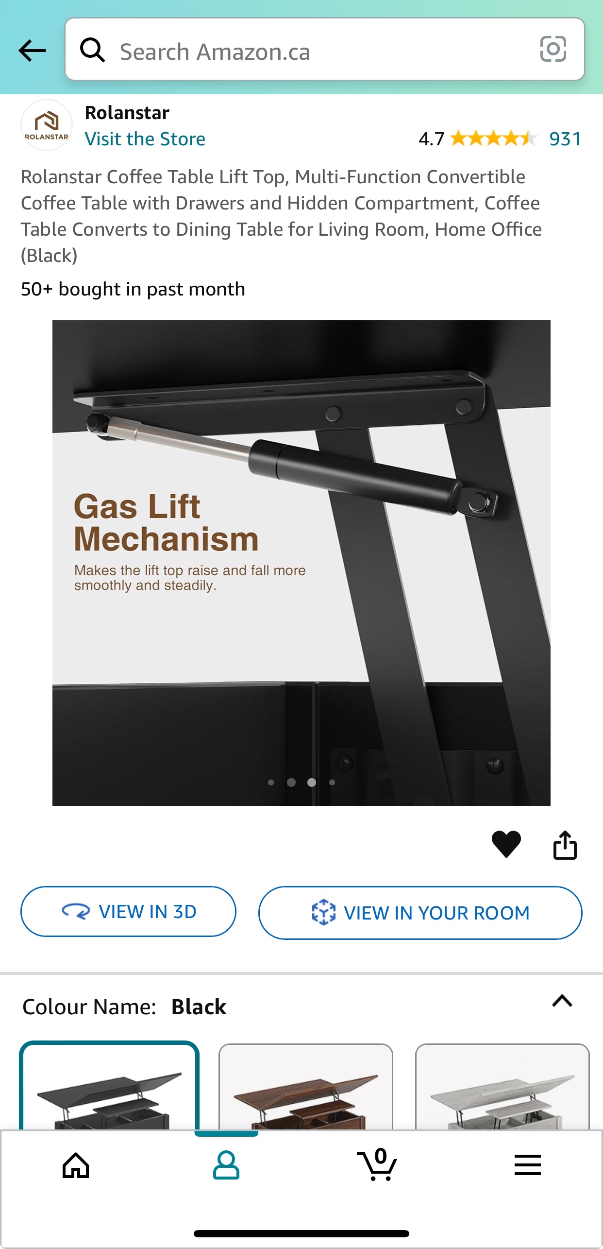 Rolanstar Coffee Table - Unboxed image indicator(4)