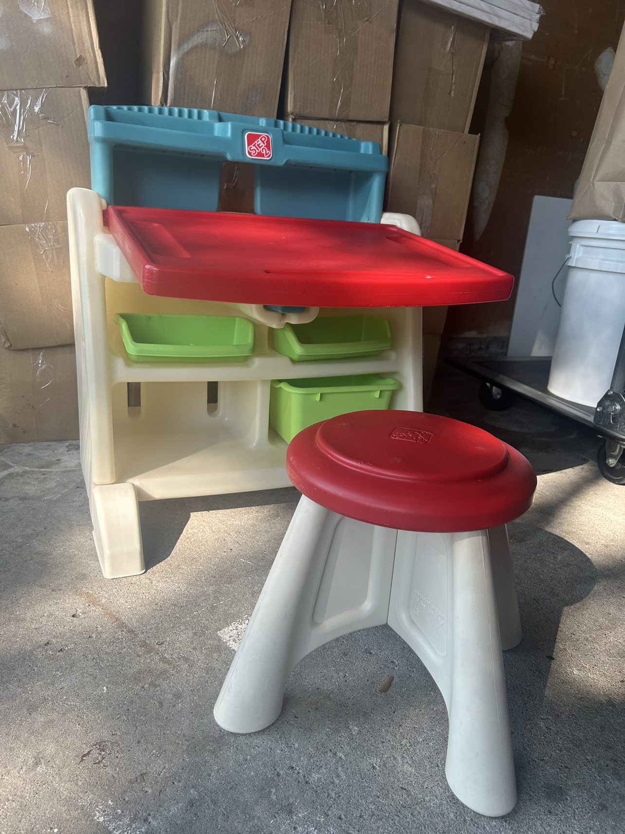 Step2 Kids Desk & Easel with Stool - photo 2
