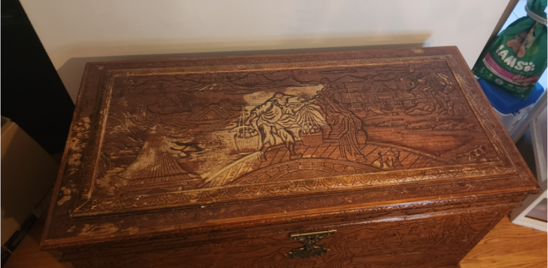 Wood storage chest - photo 2