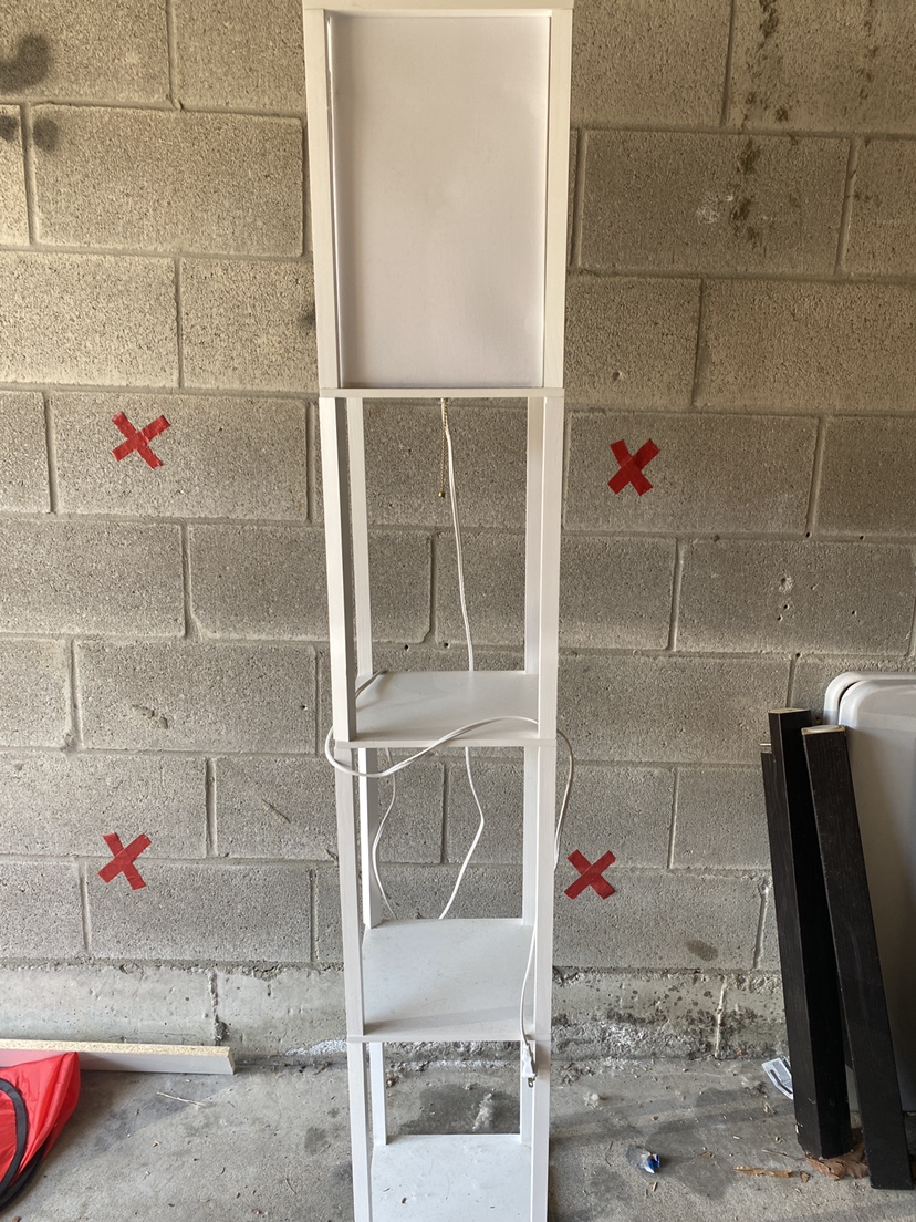 Lamp with shelves