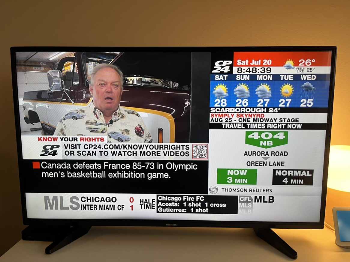 Toshiba 43” Internet TV image indicator(2)