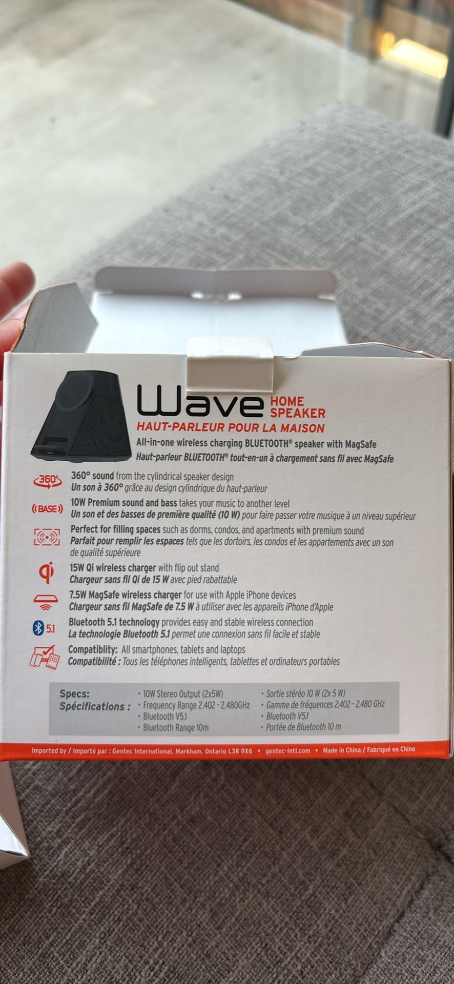 Home Speaker iQ Wave with MagSafe Wireless Charging image indicator(3)