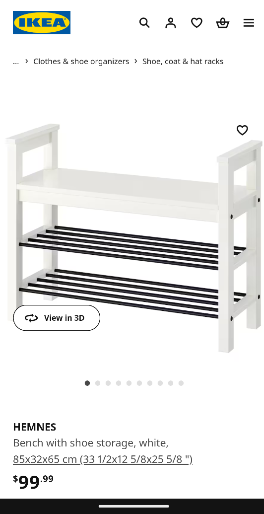 IKEA bench with Shoe rack - photo 5