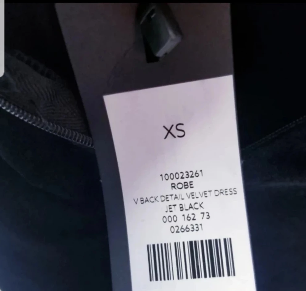 Elegant V Back Little Black Dress Velvet NWT - BRAND NEW W/ TAGS image indicator(7)