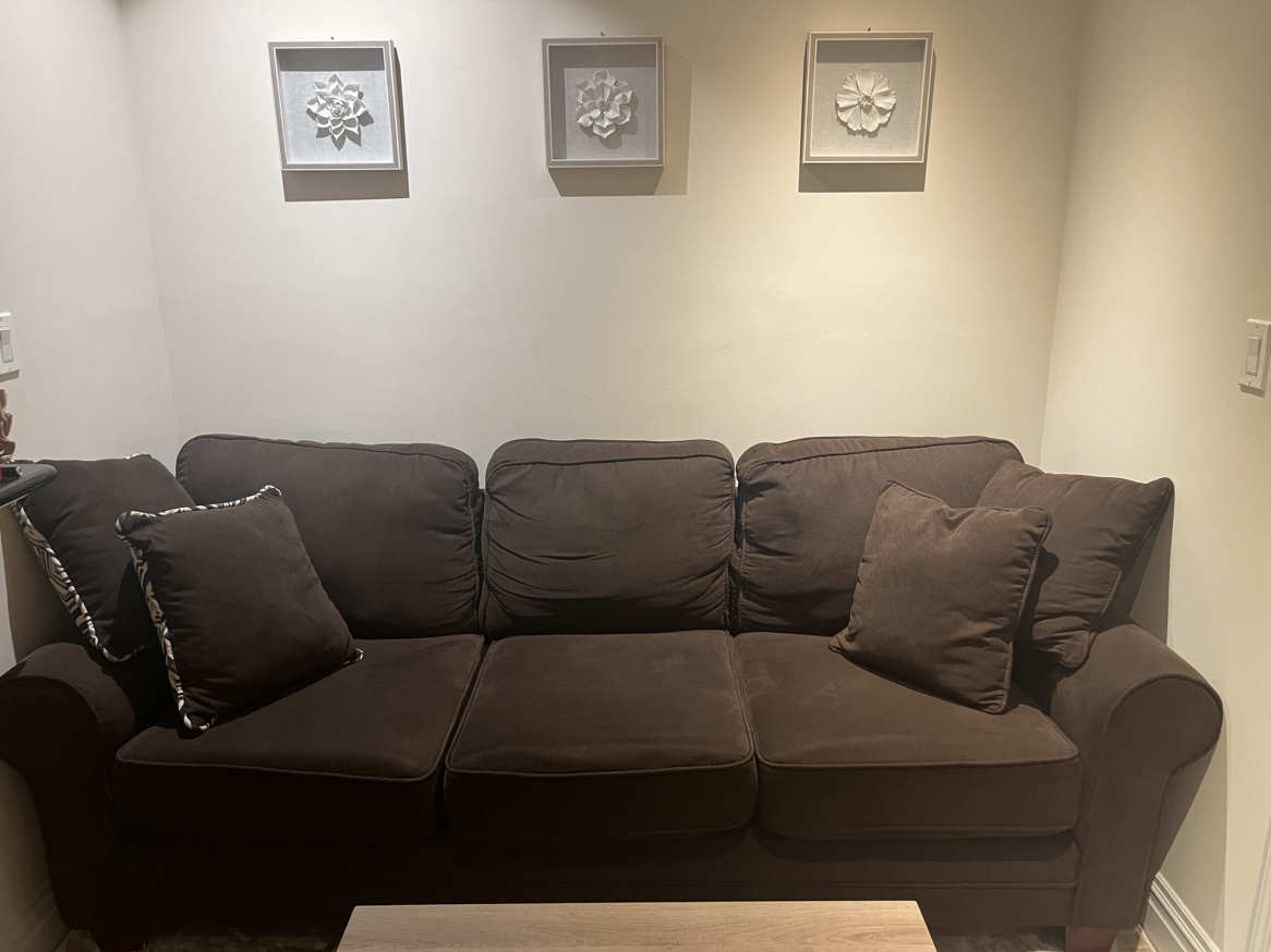 Brown 90” Couch - photo 2