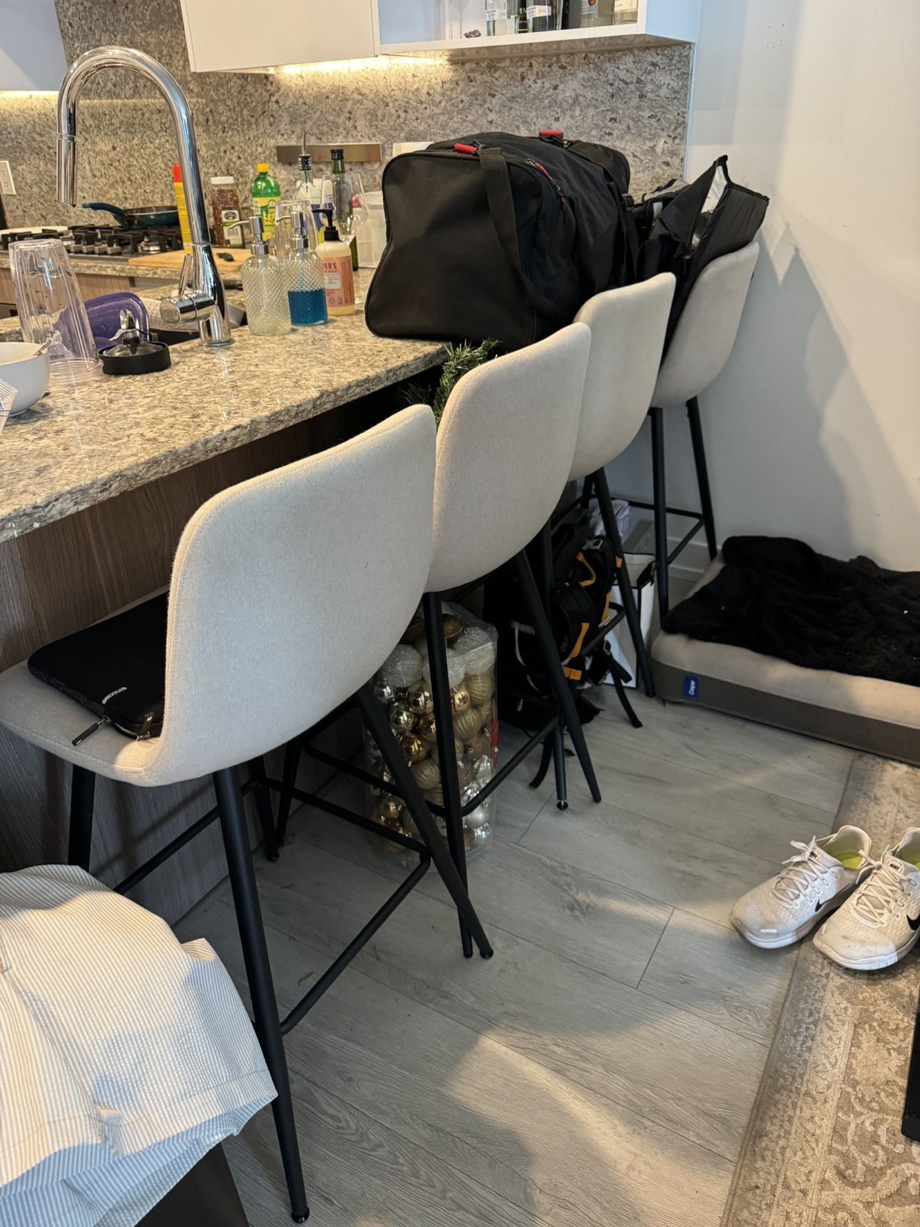 Beige barstools for sale, must go by 7/17! - photo 2
