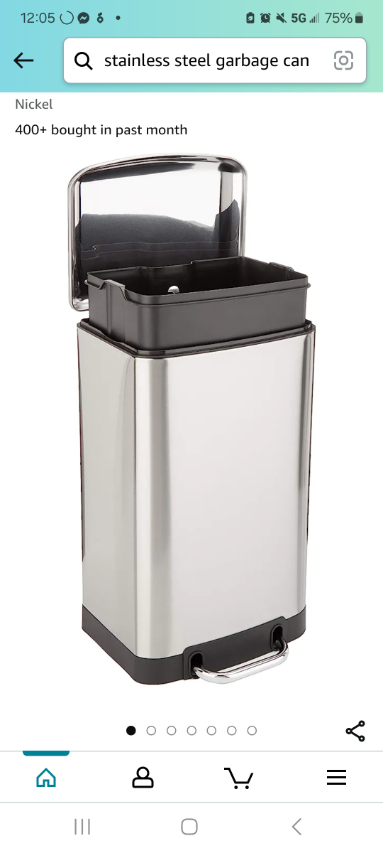 Stainless Steel Garbage Can 40L - photo 3