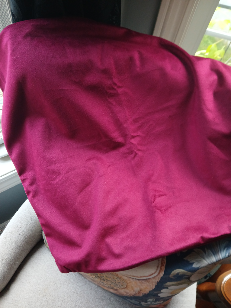 wine colored velvet pillow covers