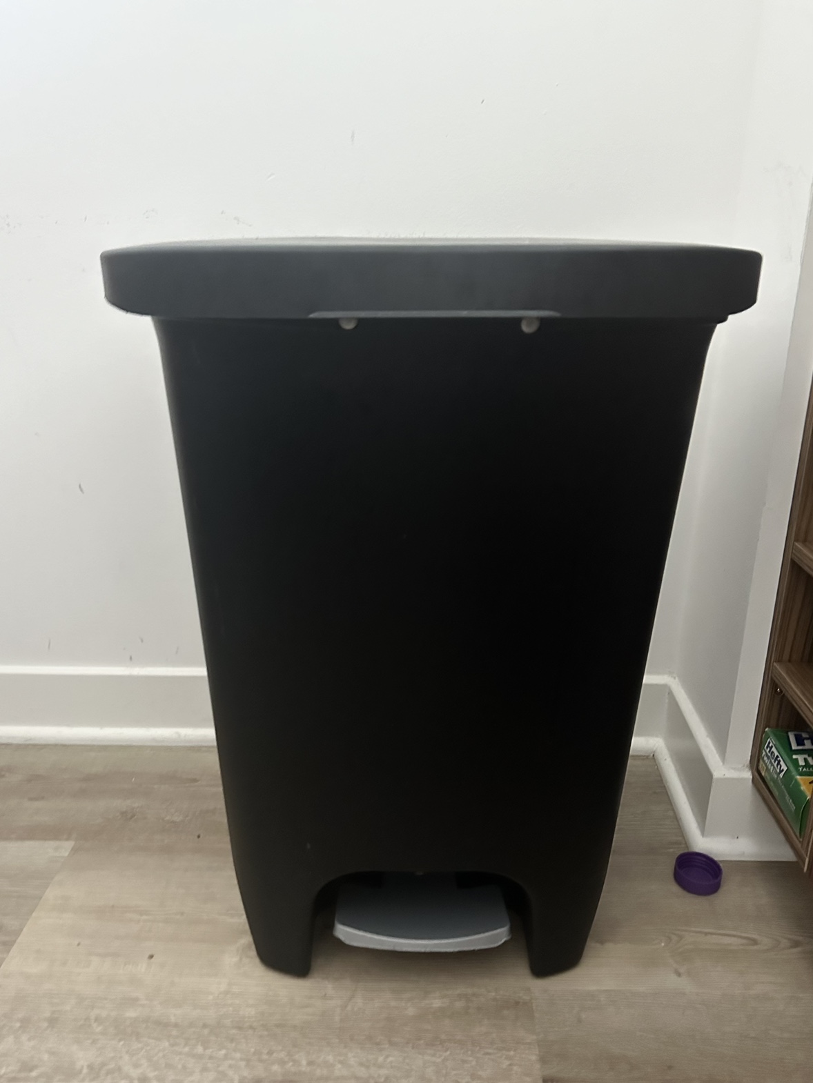 Black 13 Gal Kitchen Trash Can w/ Foot Pedal (2 available)