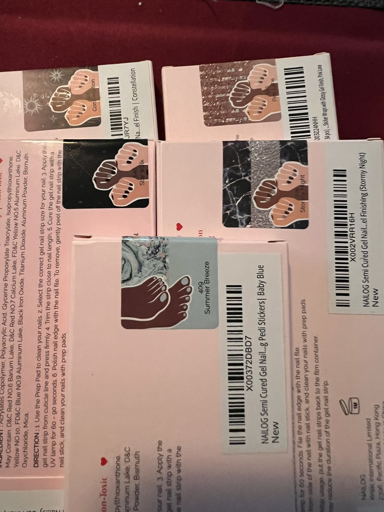 NIB Nailog Nail Lamp & Gel Nail Strips image indicator(2)