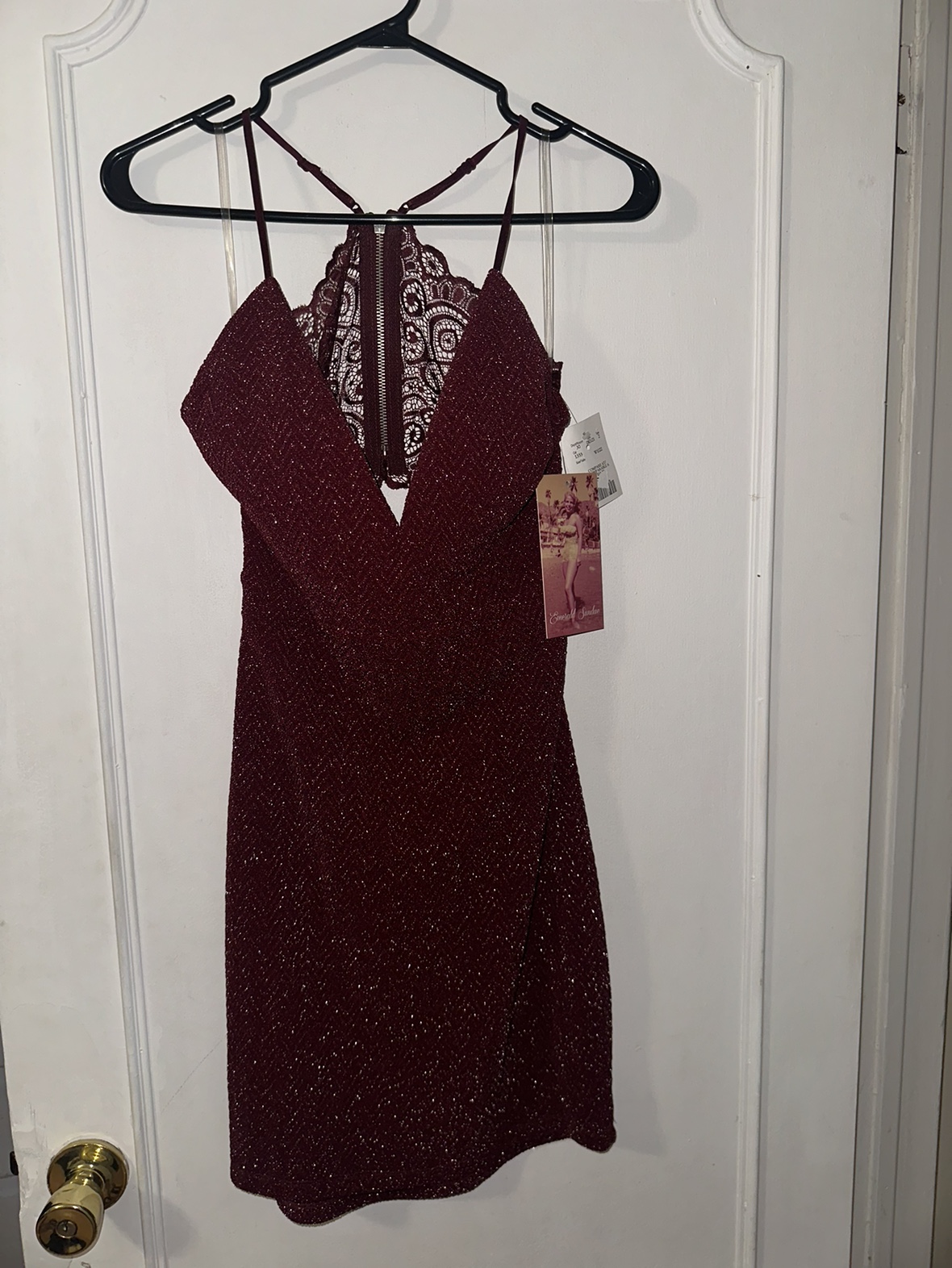 Burgundy Sparkle Dress