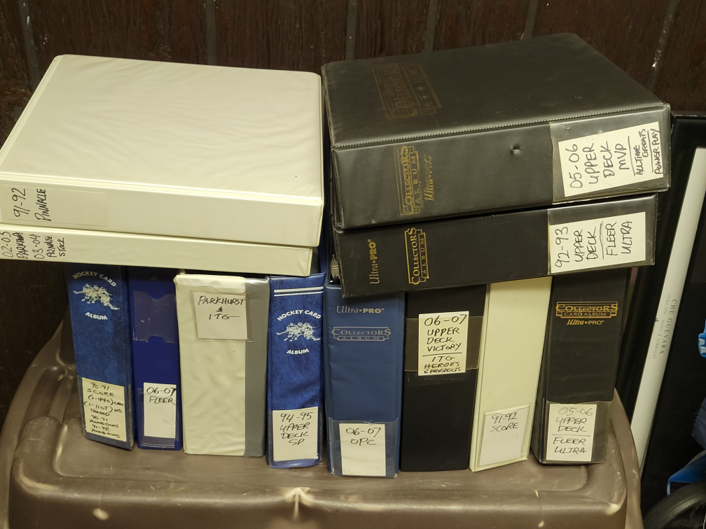 Hockey Cards 12 Binders Partial sets Various Brands & Years thumbnail