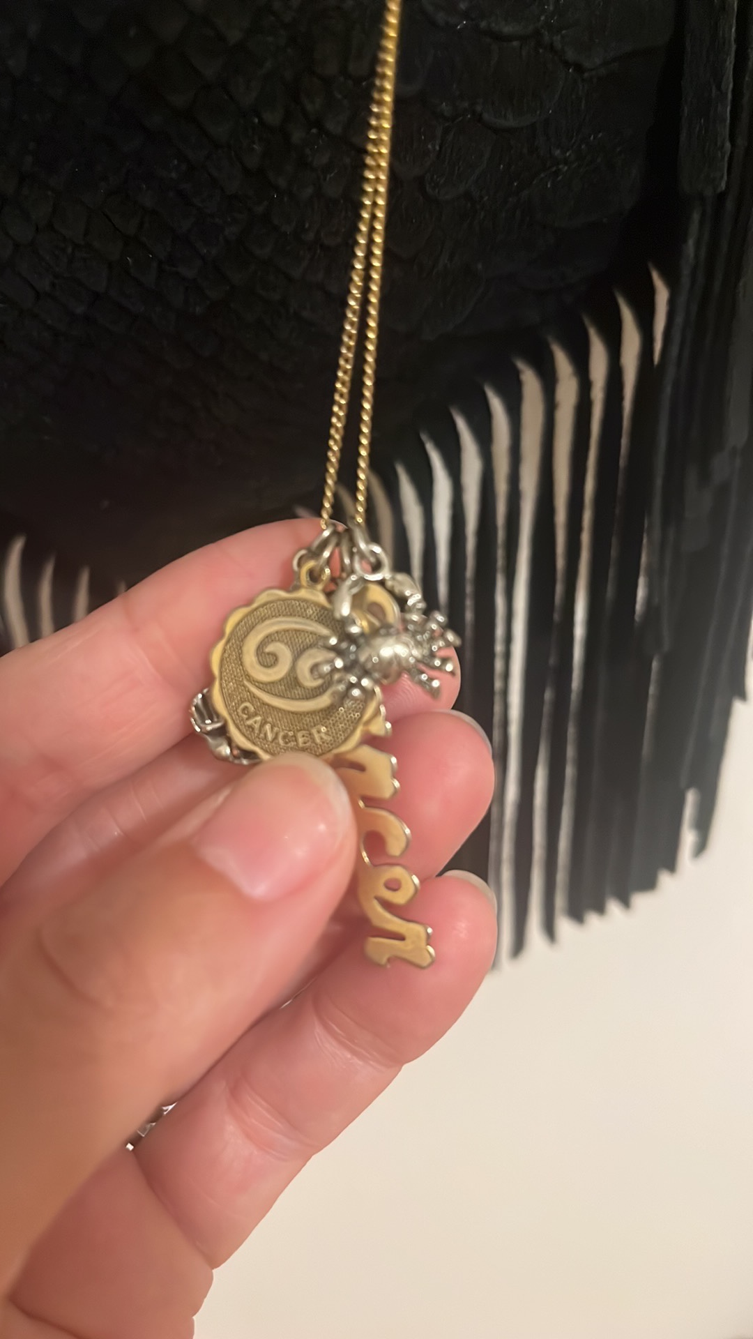Cancer Zodiac Necklace - photo 4
