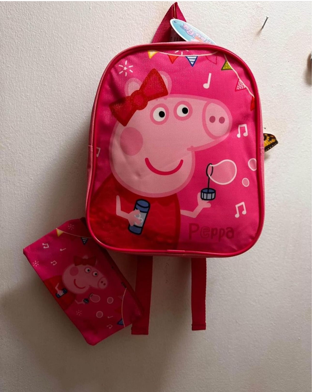 Peppa Pig Backpack and Pencil Case , Size: 11 & 1/2 Inches thumbnail