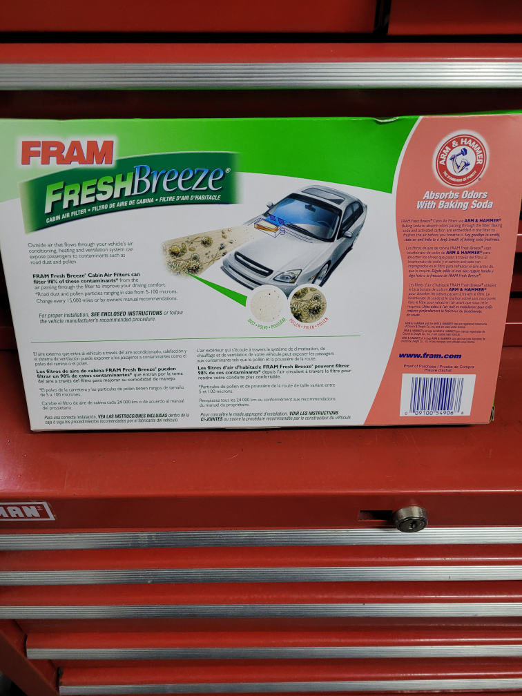 FRAM Fresh Breeze Cabin Air Filter CF11181 image indicator(2)