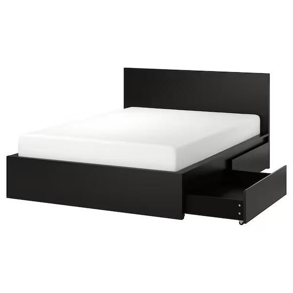 IKEA MALM Bed Frame with Storage Drawers(Queen)
