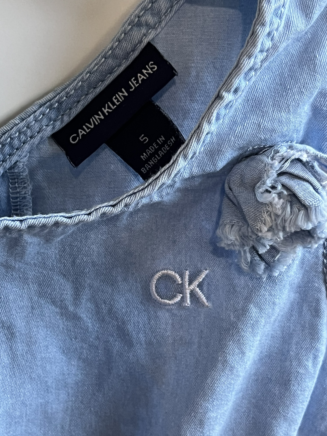 Calvin Klein Jeans Denim Dress & Leggings Set - photo 2
