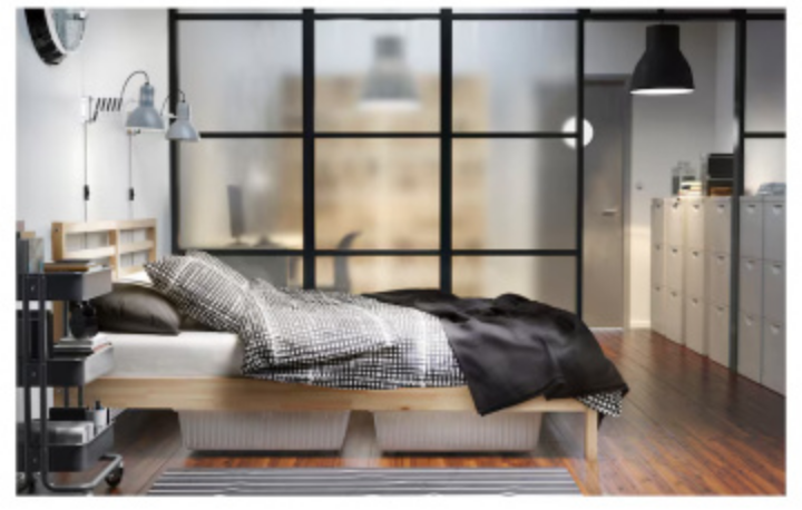 IKEA SONGESAND Double Bed Frame image indicator(4)