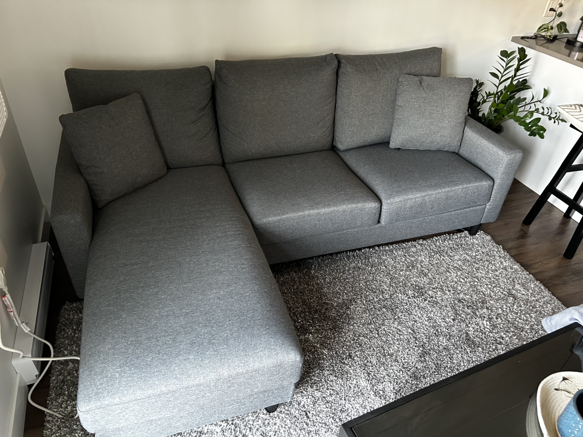 Sectional Couch with Reversible chaise - photo 4