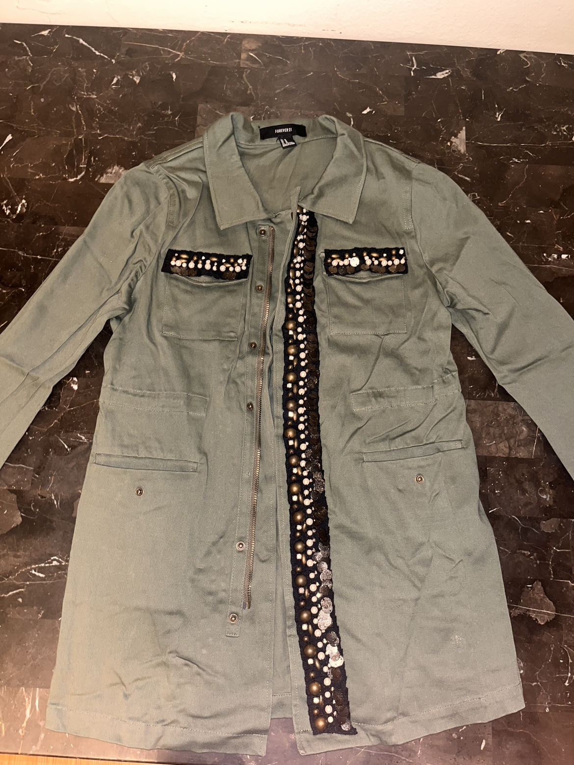 Forever 21 Green Utility Jacket - photo 2