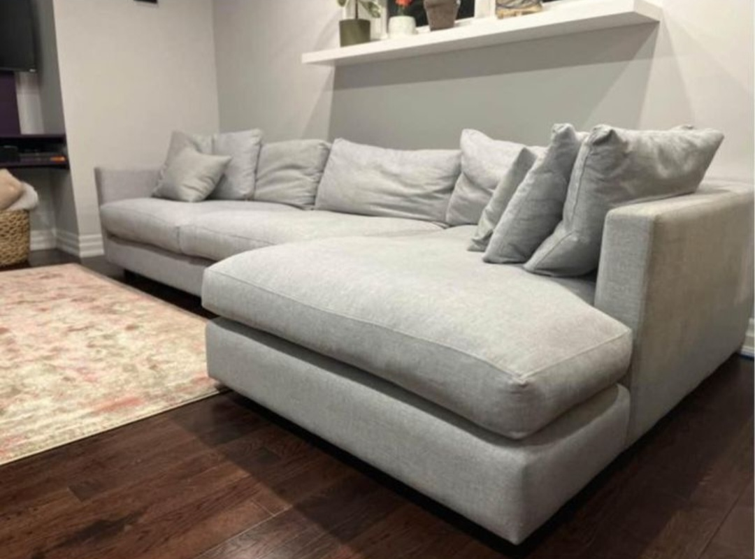 Grey Sectional Couch - photo 2