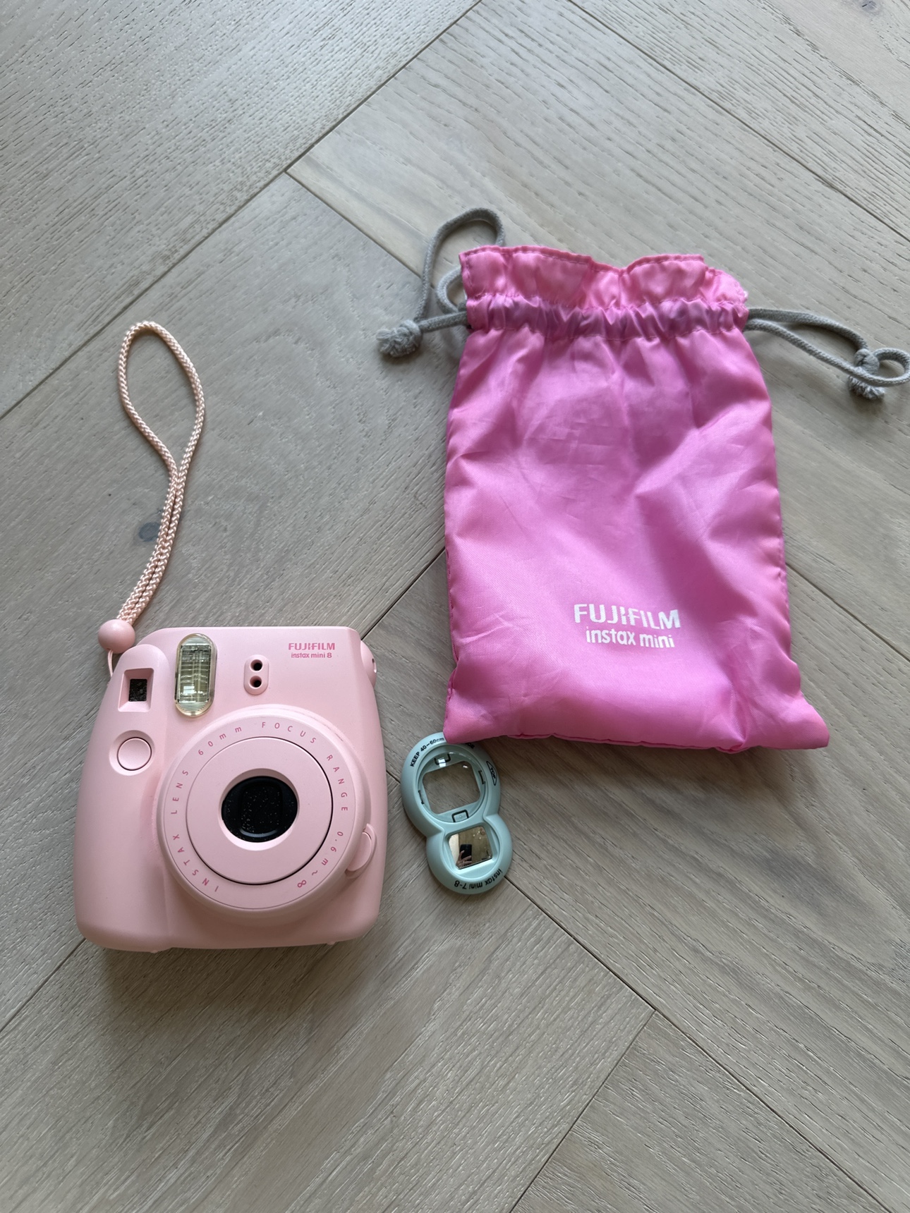 Pink fujifilm instax mini 8