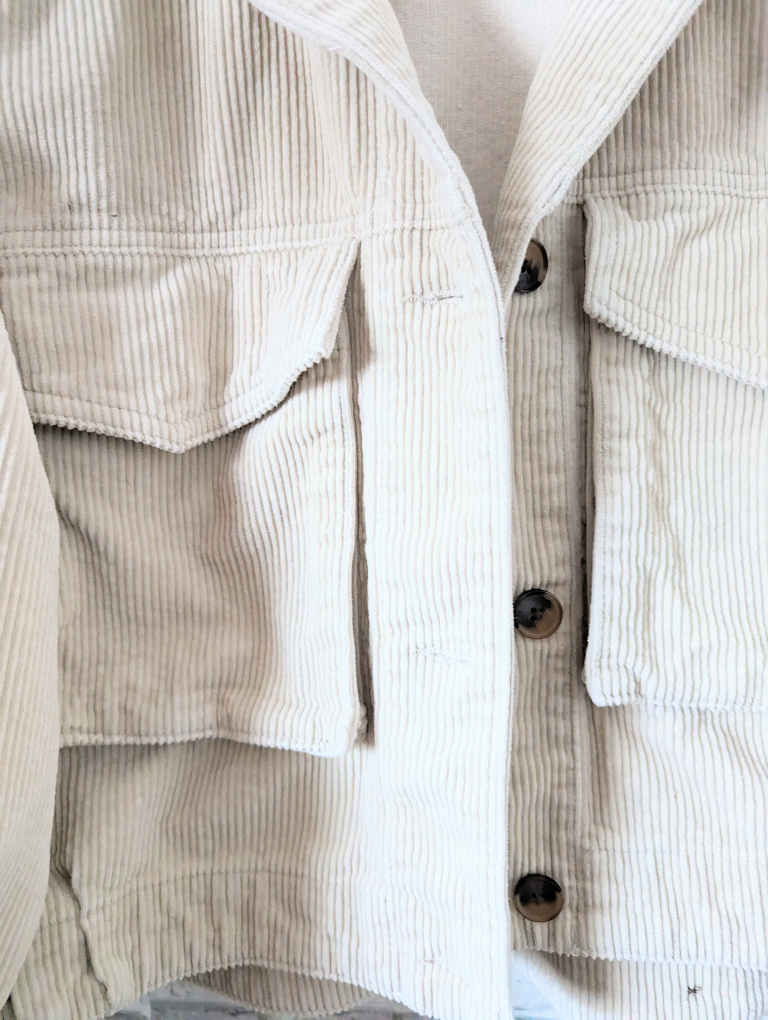 Cropped Corduroy Shacket Jacket image indicator(2)