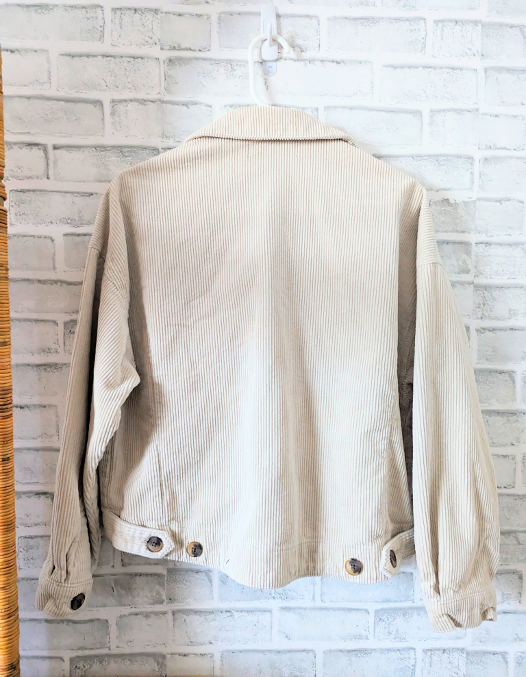 Cropped Corduroy Shacket Jacket image indicator(3)