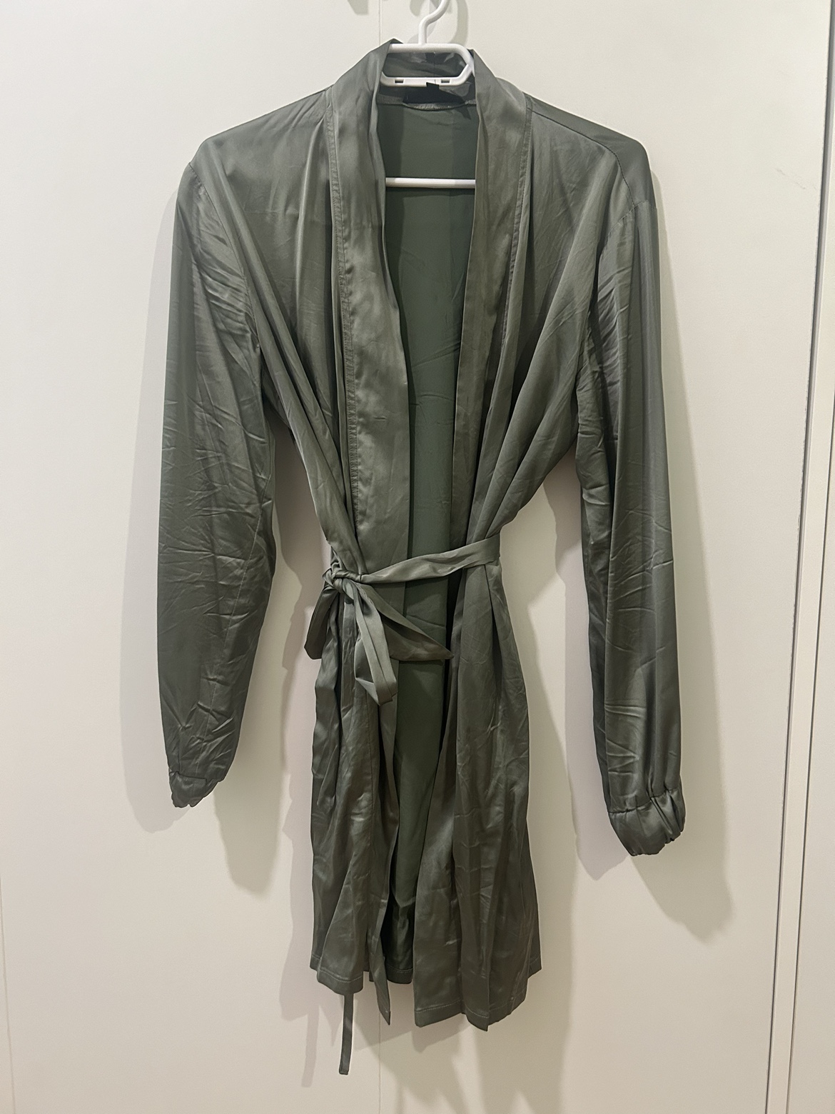 Long Sleeve Silk Robe (small) thumbnail