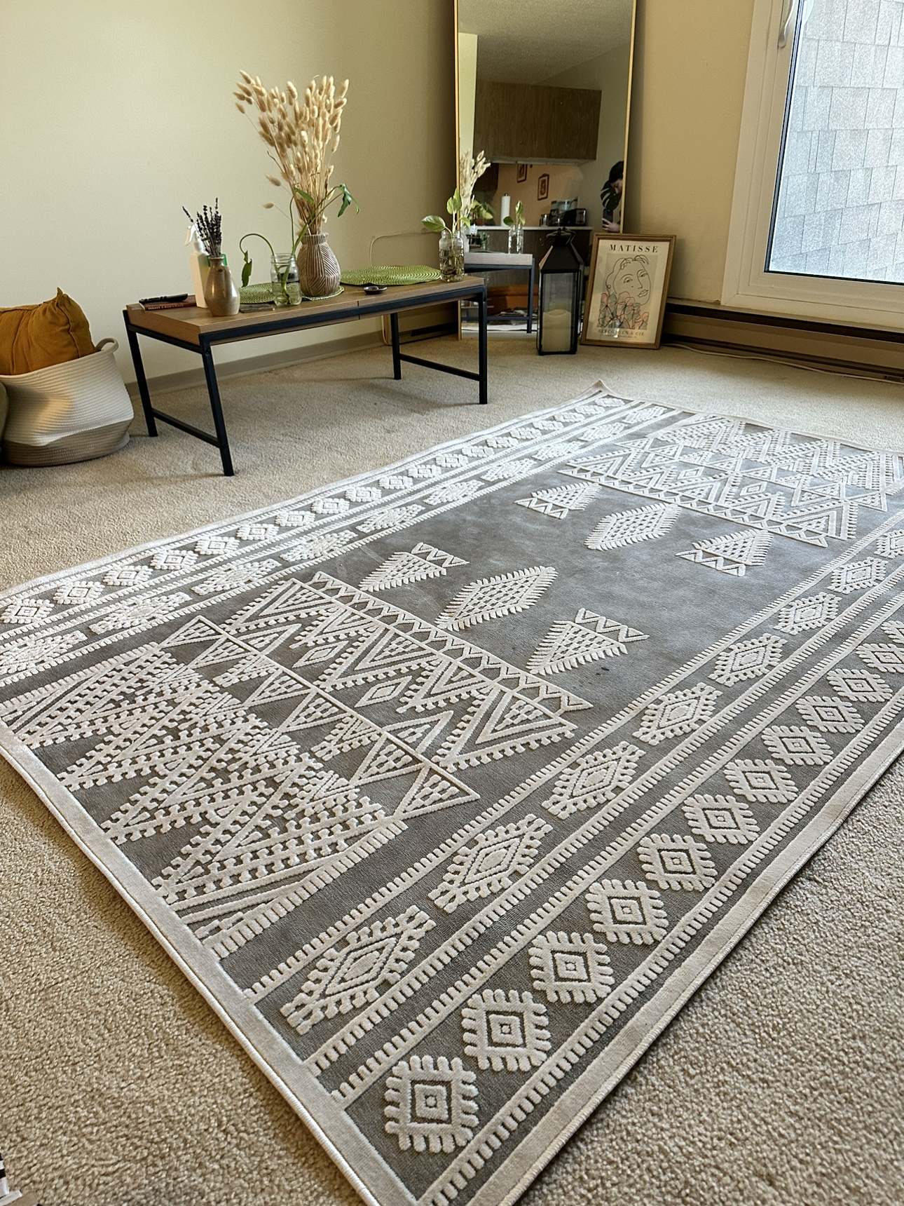 Grey and White Rug - photo 3