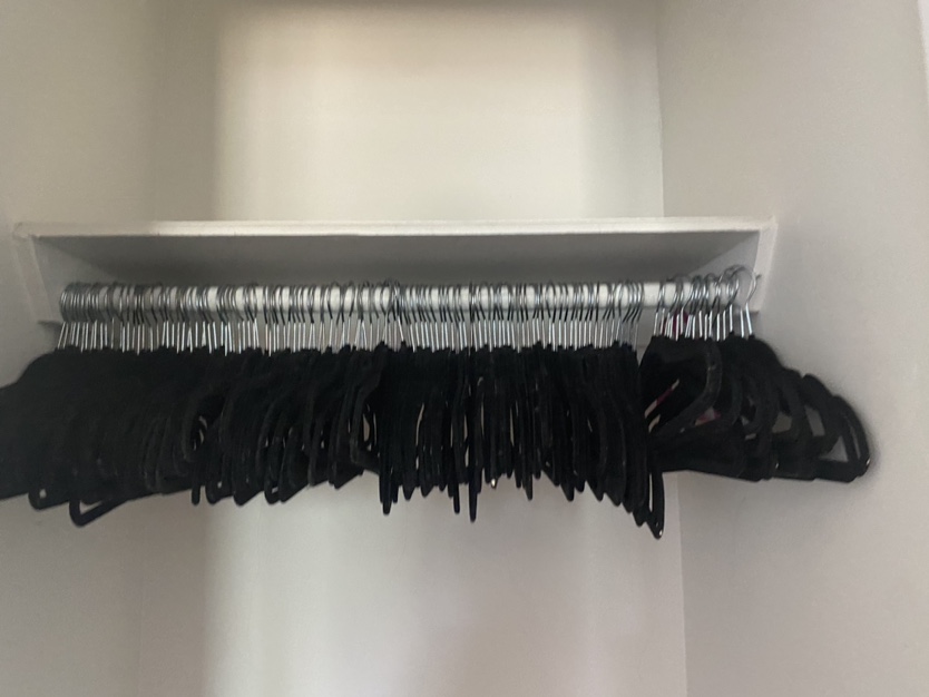 Black velvet hangers