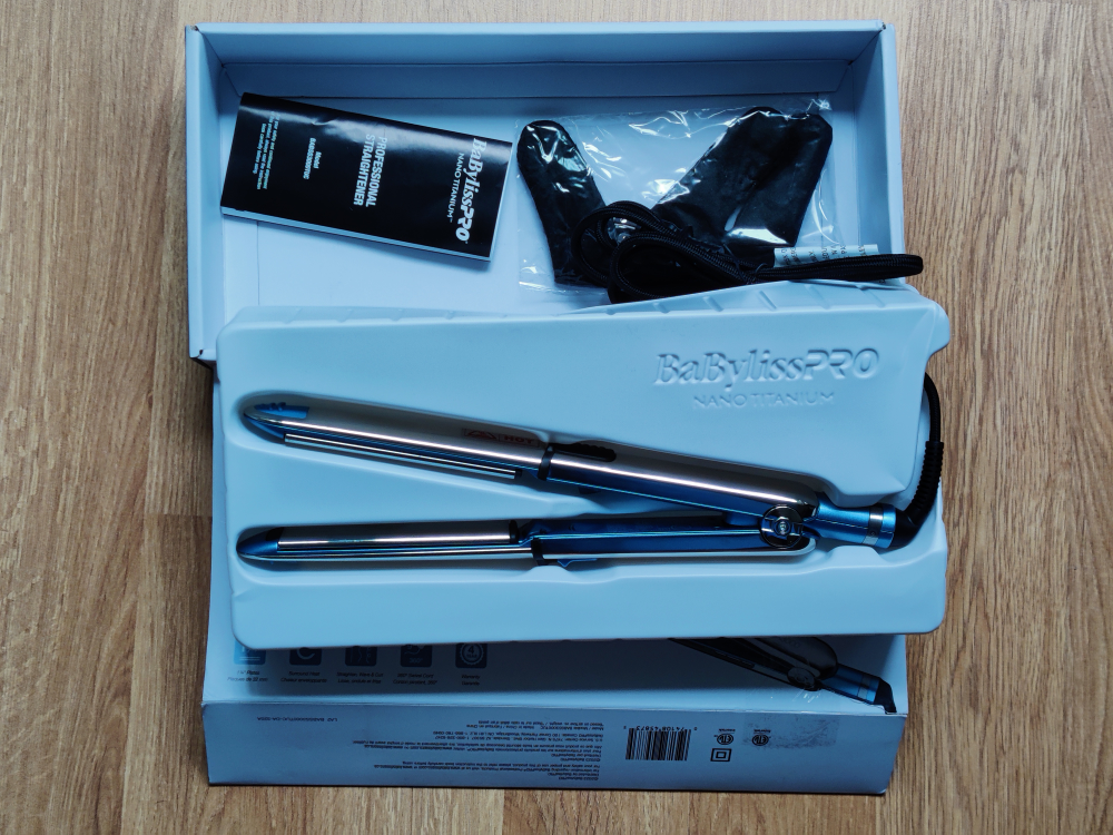 1-1/4 BaBylissPRO Nano Titanium Stainless Steel OPTIMA Flat Iron image indicator(3)