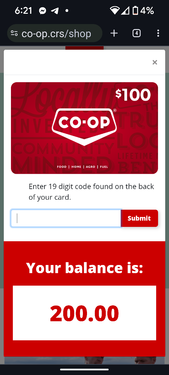 $200 CO-OP Gift Card - photo 2