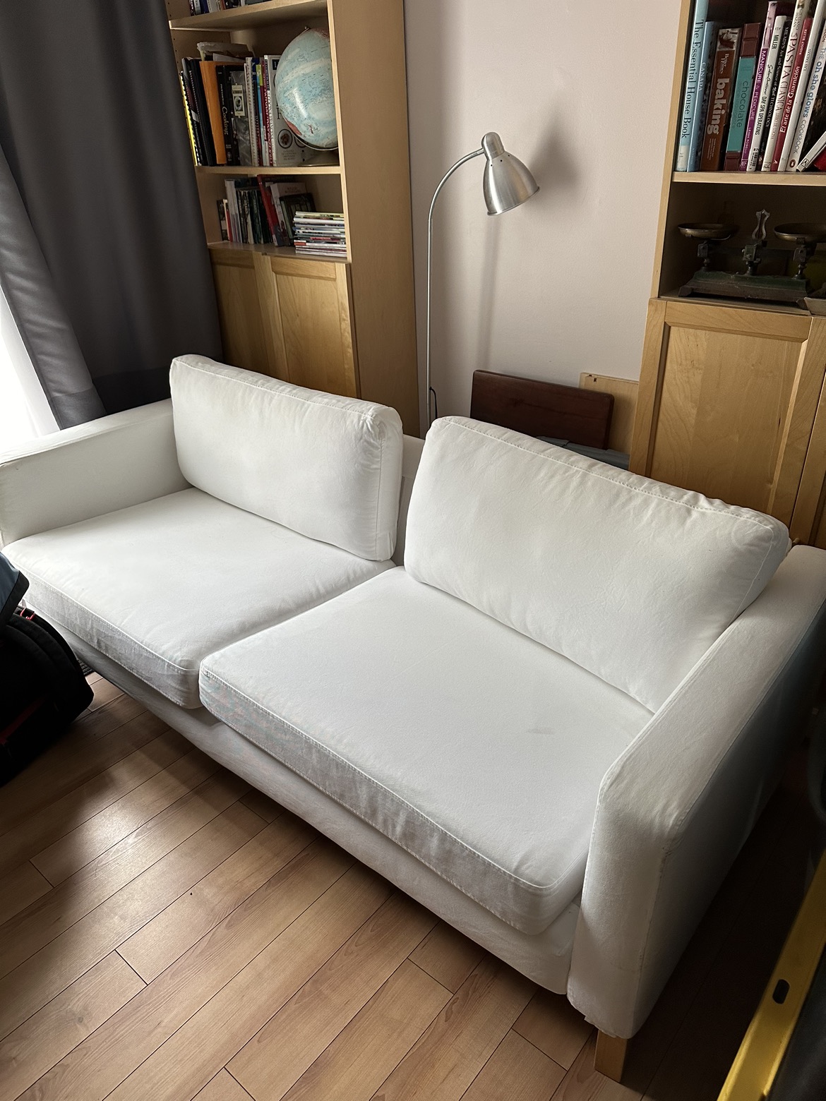 White Ikea Karlstad 3 seater sofa