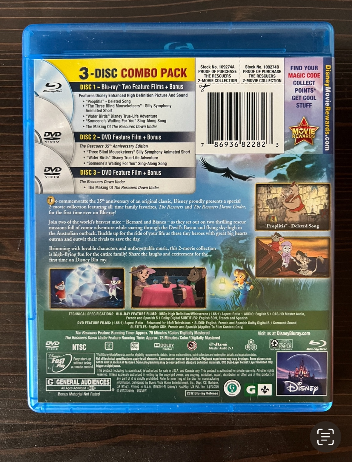 Disney The Great Mouse Detective Blu-ray + DVD image indicator(2)