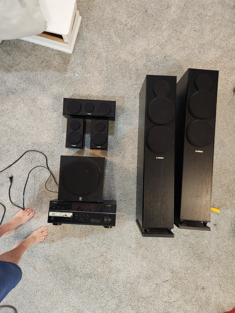 Surround sound theatre speakers