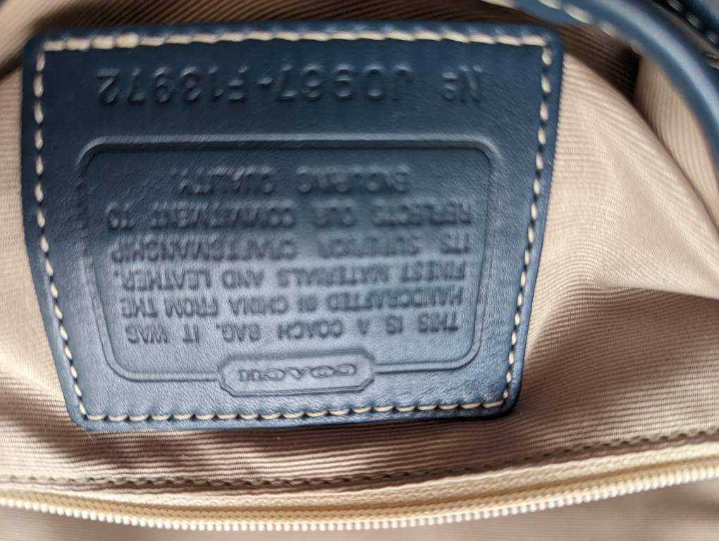 Coach Blue Signature Shoulder Bag - photo 2