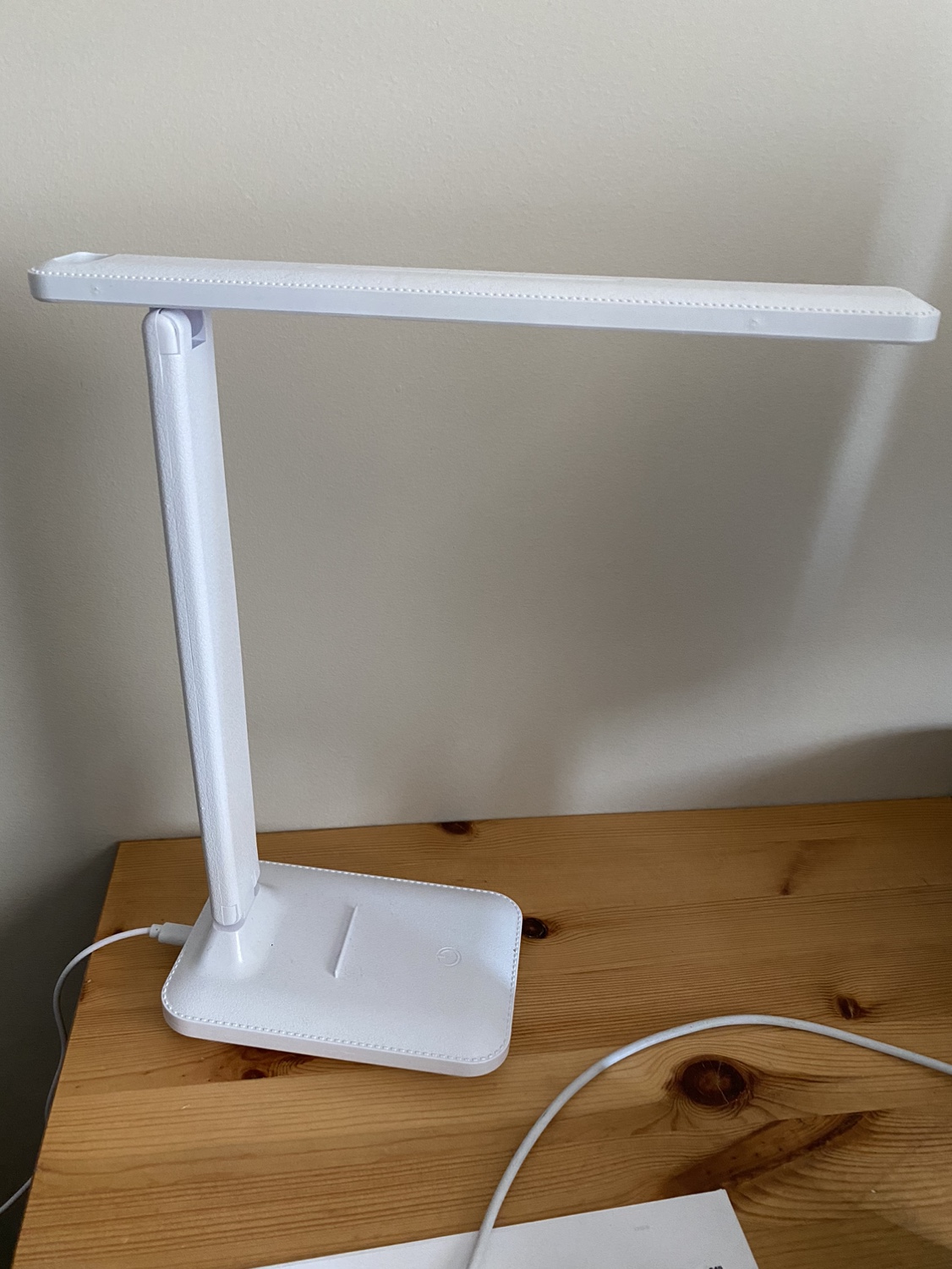 White Desk Lamp with 3 levels of lighting