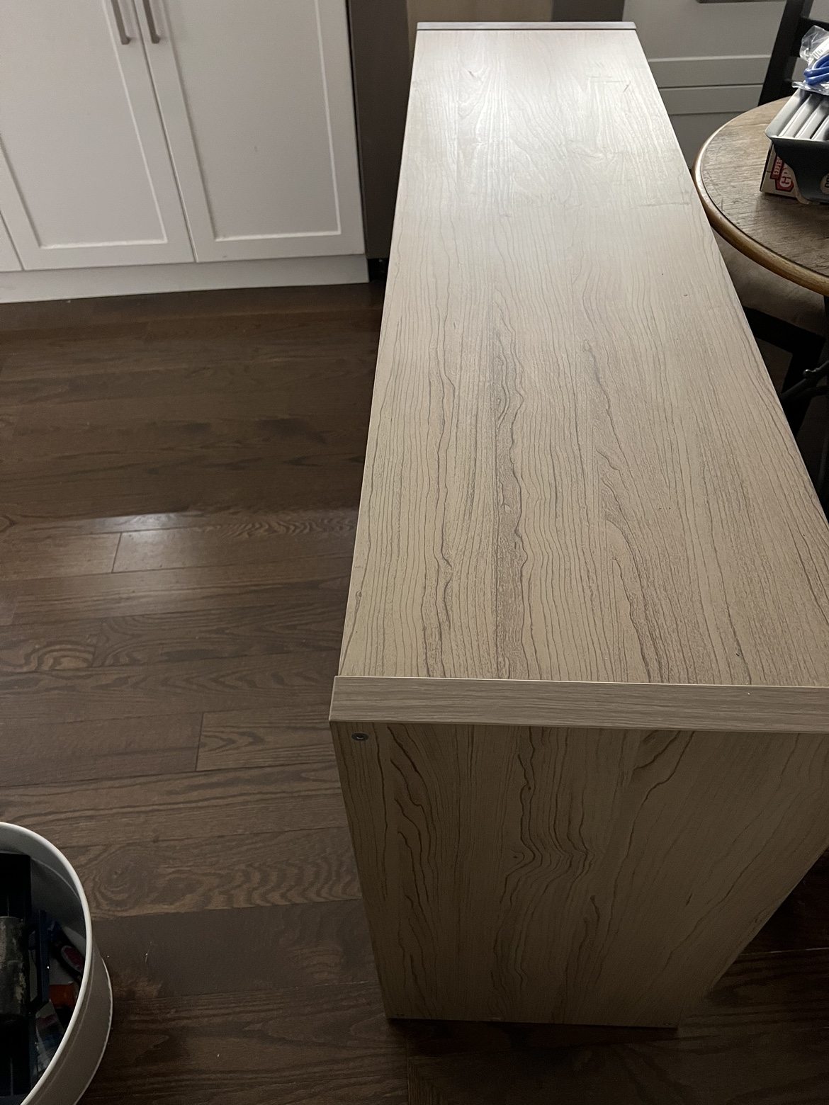 New IKEA Kallax shelf beige wood grain color - photo 3
