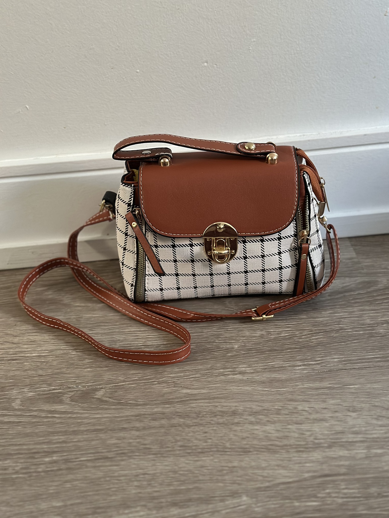 Small Plaid Handbag - photo 2