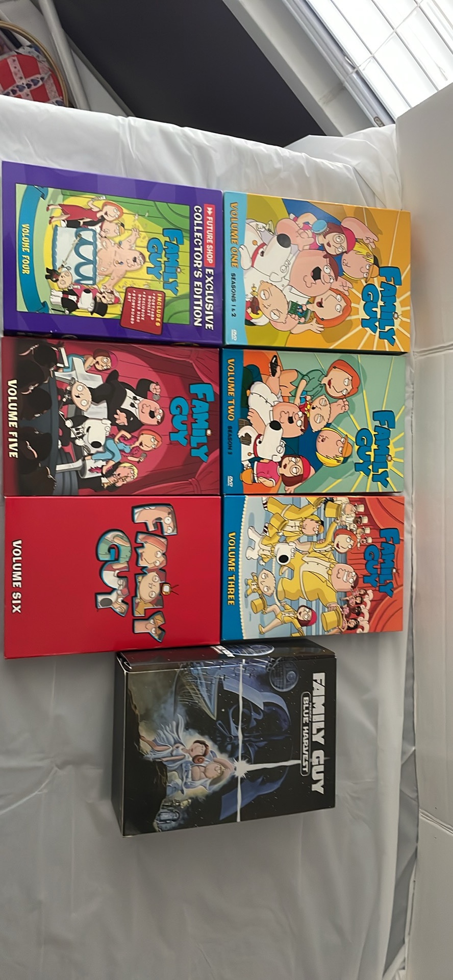 Family Guy Volumes 1-6 , plus family guy presents Blue harvest
