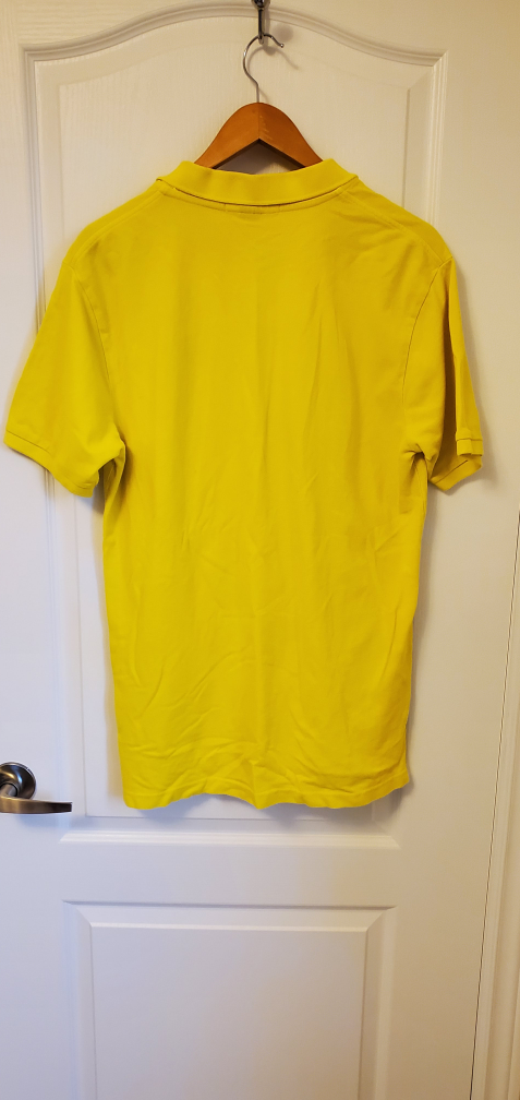 SLIM FIT SOLID INTERLOCK POLO SHIRT Size L  Yellow - photo 2