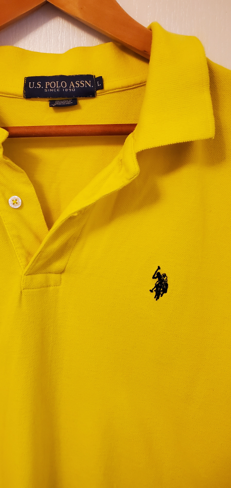 SLIM FIT SOLID INTERLOCK POLO SHIRT Size L  Yellow - photo 3