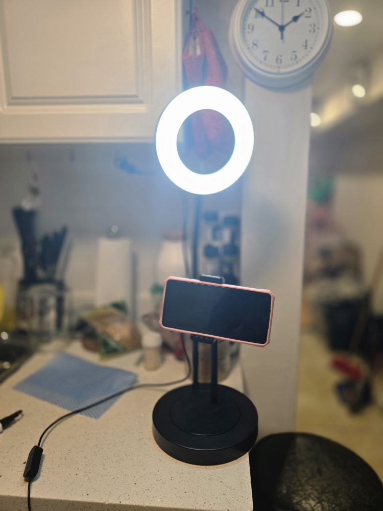 Ring light with phone holder, LANESPELARE from IKEA image indicator(2)