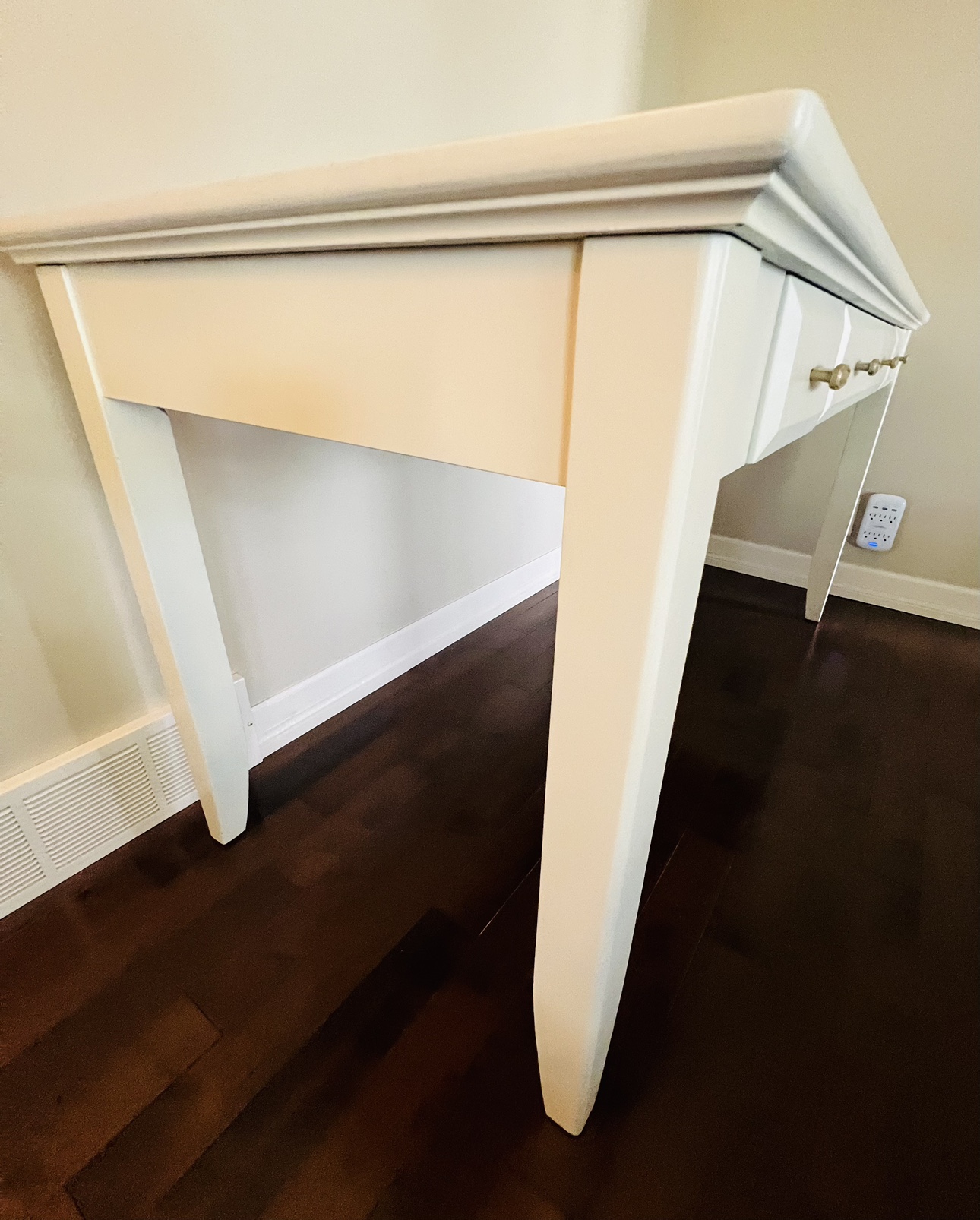 White Desk with 3 Drawers - photo 4